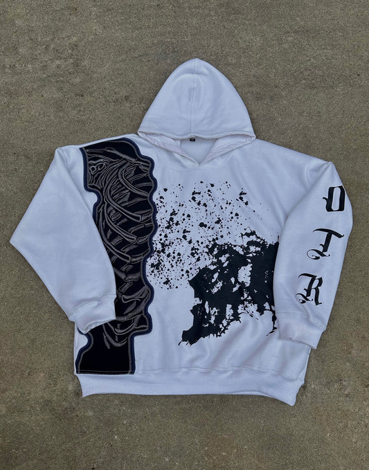 SKELLY hoodie • white